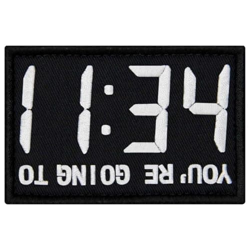 Image of EmbTao 11:34 Visual Inversion You are Going to Hell Patch Embroidered Biker Badge Fastener Hook and Loop Emblem