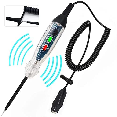 Image of AWBLIN Automotive Buzzer Test Light, DC 6-24V Dual Color LED Bulb Auto Circuit Tester, Electric Tester Light Tool Probe for Car Vehicle Fuses and Battery Voltage