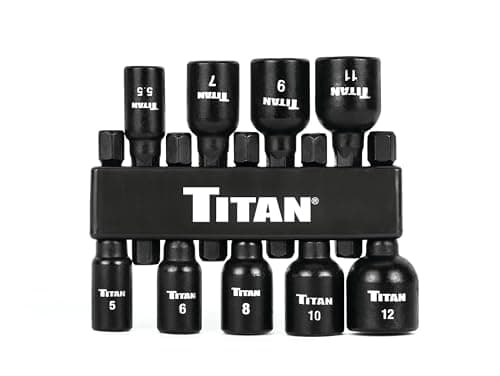 Image of Titan 16297 9-Piece Metric Magnetic Nut Driver Set, Nut Setter Set