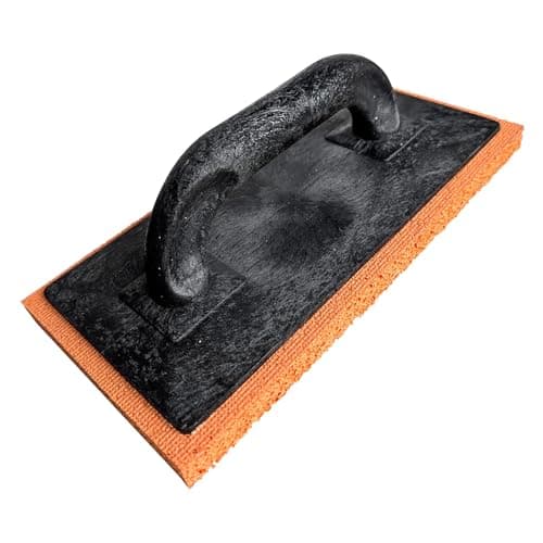 Image of Orange Sponge Float Coarse 280 x 140 x 18 mm Rubber Sponge Trowel for Plastering, Rendering & Cement