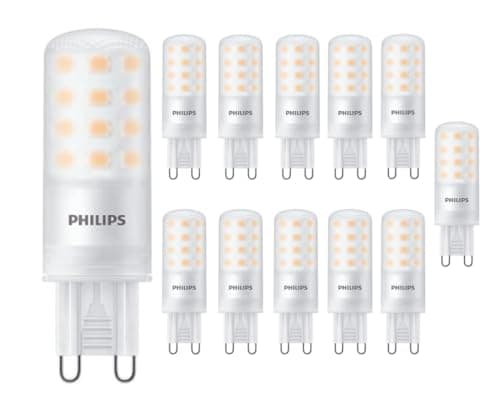 Image of Philips CorePro LED G9 Capsule Lamp 4W-40W Equivalent, 480 Lumens, 2700K Warm White, Dimmable, 15000 Hours Lifespan - 12 Pack