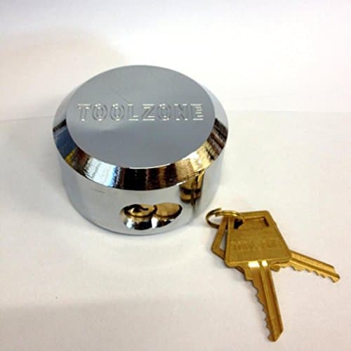 Image of 73mm Round Security Shackless Padlock - Replacement Security Lock for Van Locks