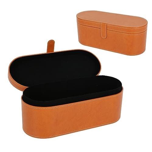 Image of PU Leather Hair Dryer Storage Box for Dyson, Hard Travel Case for Hair Dryer Hot Air Brush Hair Curler, 33.5*13.5*13cm Travel Portable Storage Organizer Bag for Dyson Supersonic HD01 HD03 Hair Dryer