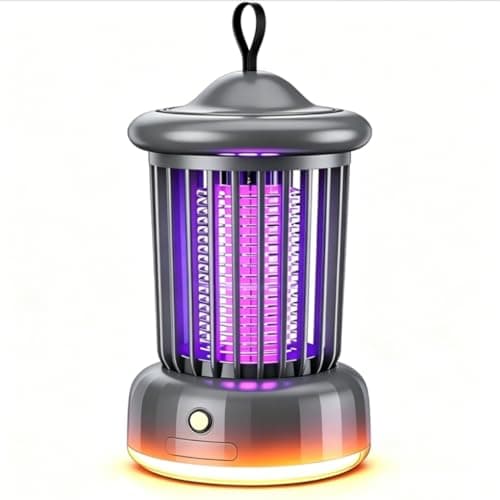 Image of Fly Zapper, Bug Zapper, Mosquito Zapper, 2026 Upgrade Rechargeable Mosquito Killer Lamp, 2 Modes: Uv Mosquito Light + Night Light, Electric Fly Zapper, for Home,Garden,Camping,Travel,Indoor/Outdoor