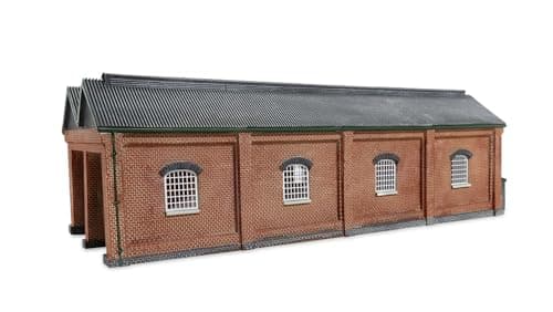 Image of Hornby TT TT9019 Double Engine Shed - Red Brick Collection, Railway - Accessories - Resin Building, for ages +14 Years