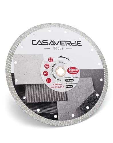 Image of Casaverde 230mm Diamond Cutting Disc Diamond Blade Cut on Porcelain,Ceramics,Granite,Marble,Concrete,Tiles & Stones