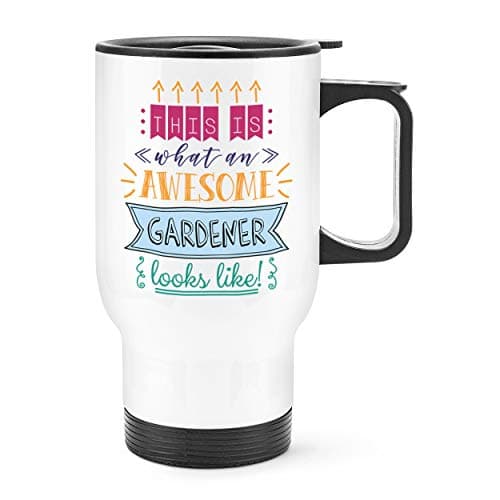 Image of This is What an Awesome Gardener Looks Like Travel Mug Cup with Handle