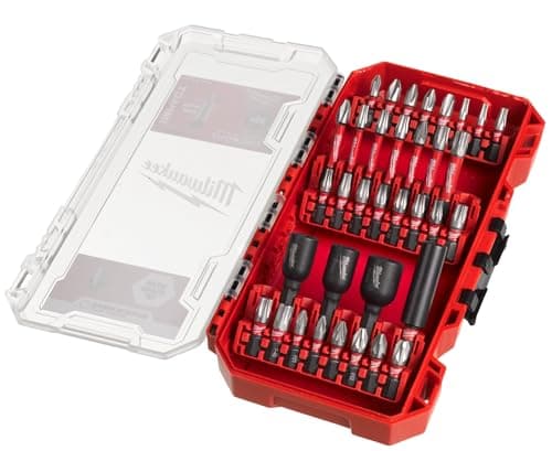 Image of Milwaukee 4932430905 Shockwave Impact Bits and Nut Drivers Set (33 Piece), Red