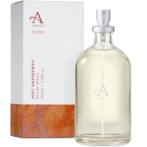Image of Arran Sense of Scotland Just Grapefruit Home Scented Room Spray Mist Air Freshener (100ml) with Lemon, Orange & Pink Grapefruit Finished with Green Vetiver