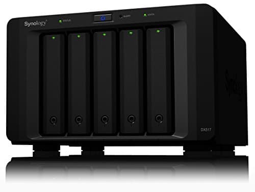 Image of Synology DX517 10TB 5 Bay NAS Solution | Installed with 5 x 2TB Seagate IronWolf Drives