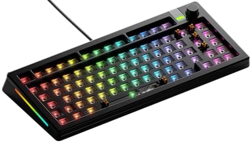 Image of GLORIOUS Gaming GMMK 3 PRO Barebones Custom Keyboard Kit, Custom Modular Aluminum Body & Gasket System, Hotswappable TKL 75%, Sound Dampening Foam, Aluminum Switch Plate, ISO/EU - European