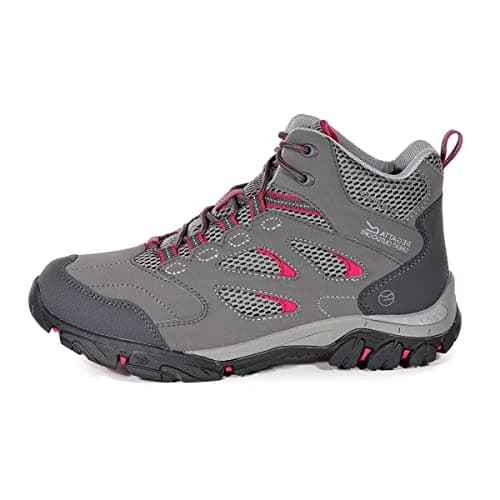 Image of Regatta Womens/Ladies Holcombe IEP Mid Hiking Boots (6 UK) (Steel/Vivacious)