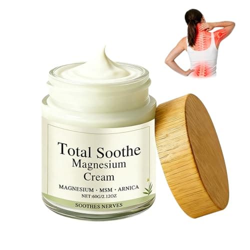 Image of Magnesium Cream, Soothing Magnesium Balm for Joint and Muscle Comfort, Fast-Absorbing and Non-Greasy Daily Relief for Stiff Muscles and Joints, Lightweight Formula, Suitable for Daily Use,60g