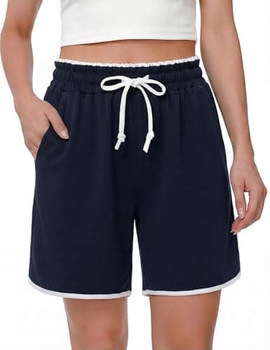Image of Marvmys Women's Sports Shorts Summer Joggers Gym Sports Comfortable Running Shorts for Active Wear Casual Workout Shorts with Pockets