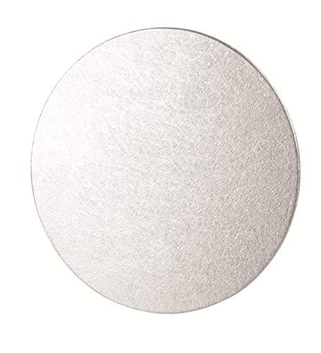 Image of Tala Cake Board 10 Inch / 25cm Round Silver Foil Cake Base, Ideal for Victoria Sponges, Small Cakes, and Display, Sturdy Cake Drum for Baking and Decorating