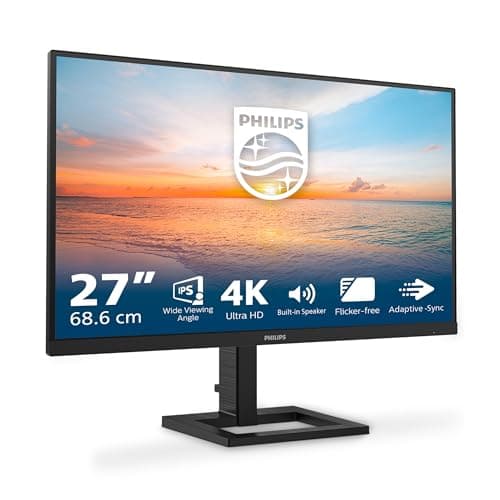 Image of Philips 27E1N1800AE - 27 inch Ultra HD monitor, speakers, height adjustable, HDR10 (3840x2160, 60 Hz, HDMI 2.0, DisplayPort 1.4) black