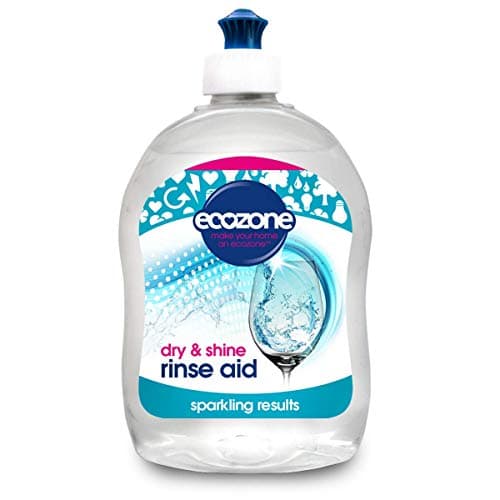 Image of EcoZone Rinse Aid, Natural Rinsing Aid for Dishwashers, Dry & Shine Gentle Formula for Sparkling & Streak-Free Results, Leaves Glass & Crockery Hygienically Clean, Vegan Friendly Solution (500ml)