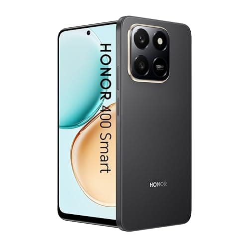 Image of HONOR 400 Smart 4G Mobile Phone Unlocked, 6.77-Inch 120Hz Enhancement Display,6350mAh All Day Battery,108MP Ultra-clear Camera,AI Button,6GB+128GB,5-star Drop Resistance,Dual SIM, Android 15,Black