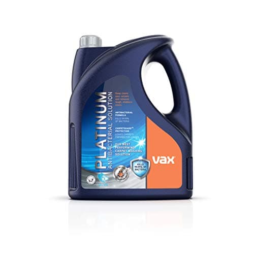 Image of Vax Platinum Antibacterial 4L Carpet Cleaner Solution, Stain Remover Shampoo, Citrus & Blossom Scent, Removes 99.99% of bacteria, Neutralises Pet Odours, 1-9-142405, Blue