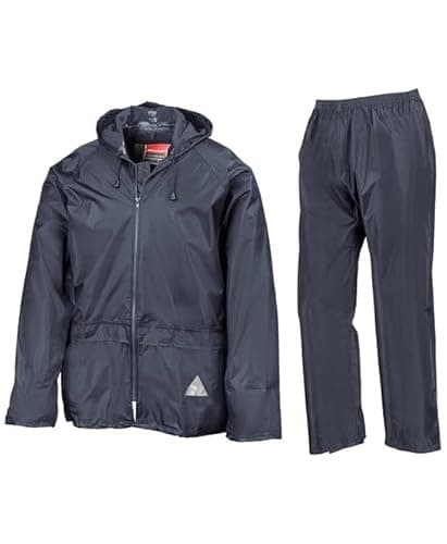 Image of Result R95X Mens Waterproof Jacket And Trouser Set - Navy - S