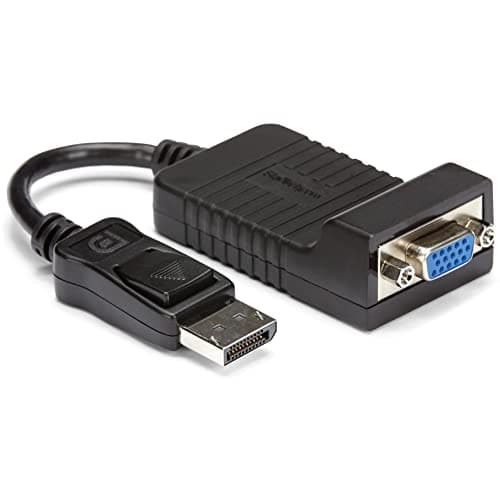 Image of StarTech.com DisplayPort to VGA Adapter - Active DP to VGA Converter - 1080p Video - Durable - DP/DP++ Source to VGA Monitor Cable Adapter Dongle - DP 1.2 to VGA - Latching DP Connector (DP2VGA)