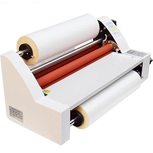 Image of Thermal Laminator Machine for A4 & A3, Hot Cold Roll Film Laminator Single and Double Sided, 13-17 Inch Wide, Small Laminator for Home Office School, 350mm Max Width