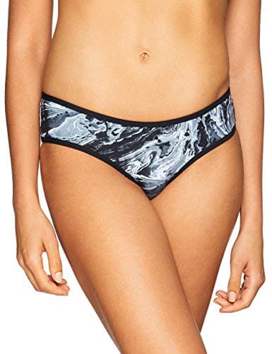 Image of O'Neill Women's Reversible Active Swim Bikini Bottom - Black Aop/White, Size: 36 (EU)