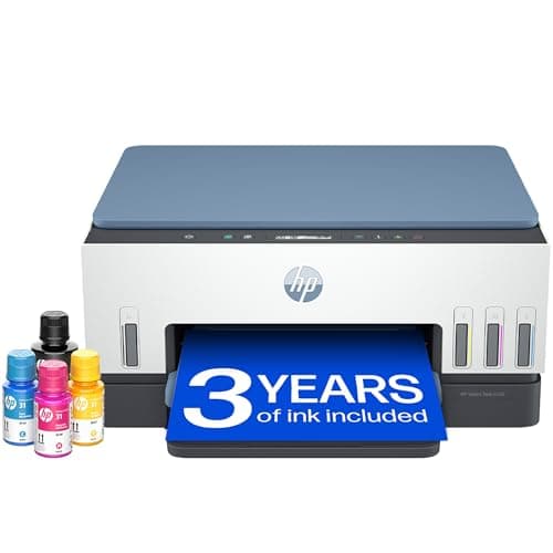 Image of HP Smart Tank 6006 All in One Printer | Perfect for Home | Colour | Wireless | Print, Scan, Copy | Includes up to 3 Years of Ink | Smart Buttons | Low-on-ink sensors