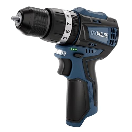 Image of DXPULSE 12V Brushless Combi Drill Bare Unit, Cordless Drill Driver with Hammer Function, 10mm Metal Chuck, 21+3 Torque Settings, 2-Speed Gearbox, LED Light – DX12 Interchange System