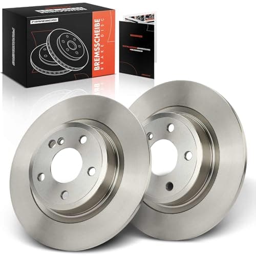 Image of Frankberg Brake Disc Set incl. 2x Discs Rear Solid Ø290mm Compatible with Qashqai II SUV J11 J11 KadYesr HA HL Replace# 432064EA0A, 432064EA0B