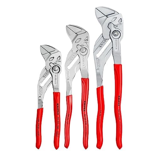 Image of KNIPEX Tools 00 20 06 US2, Pliers Wrench 3-Piece Set