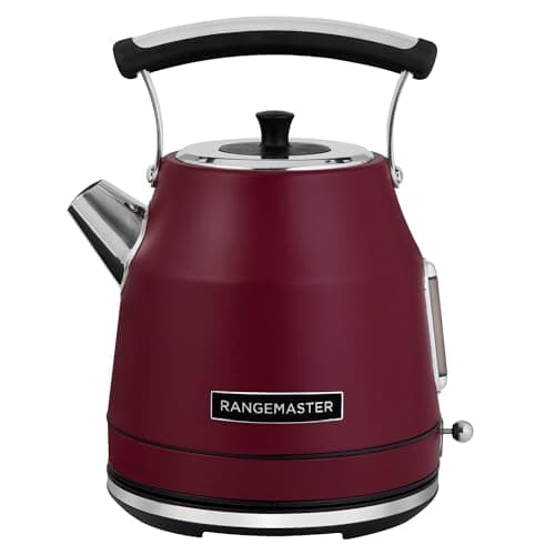 Image of Rangemaster Classic Kettle with Quiet Boil Technology, 1.7L Capacity and 3kW of Power in Bordeaux, RMCLDK301BU