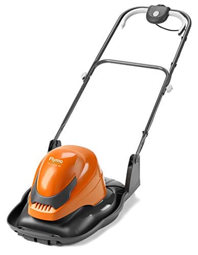 Image of Flymo SimpliGlide 360 Hover Lawn Mower - 1800W Motor, 36cm Cutting Width, Folds Flat, 10m Cable Length, Orange and Grey