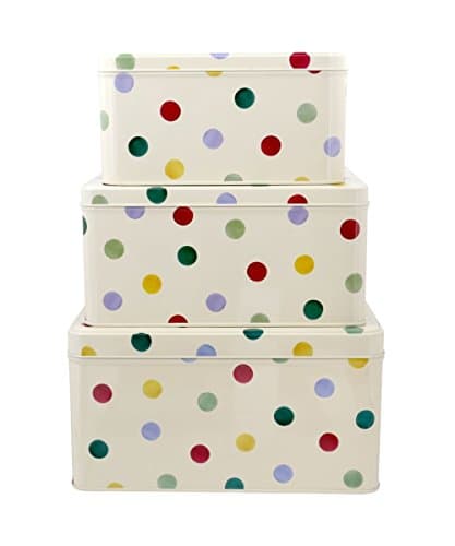 Image of Emma Bridgewater - Polka Dot Original Set of 3 Square Cake Tins