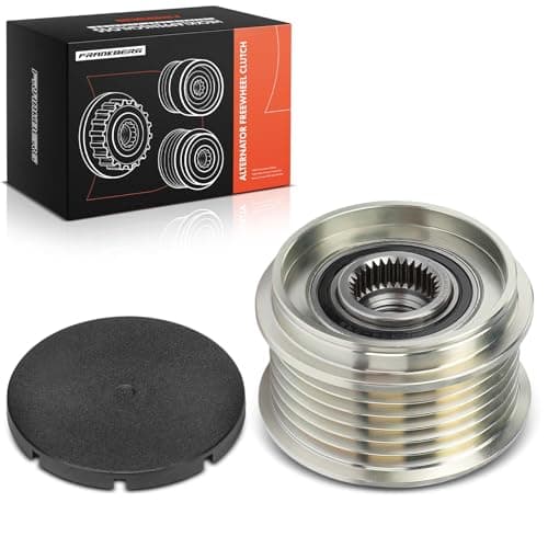 Image of Frankberg Alternator Freewheel Clutch Pulley with 6 grooves Compatible with V-Class Vito Antara Korando Captiva Epica Lacetti Nubira Musso Rexton/Rexton II Replace# 535007710