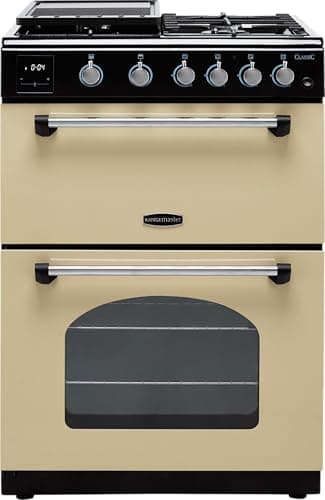 Image of Rangemaster Classic 60 60cm Gas Cooker - Cream/Chrome - A+/A Rated