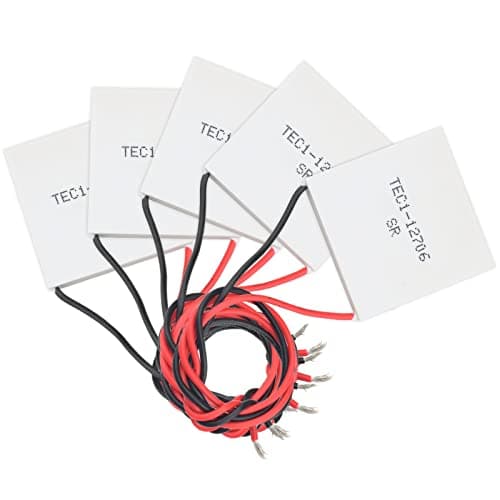 Image of Diymore TEC1-12706 Thermoelectric Cooler Peltier Heatsink Plate 12V Cooler Cooling Peltier Plate Module,-30℃~70℃,6A 60W (5Pcs)