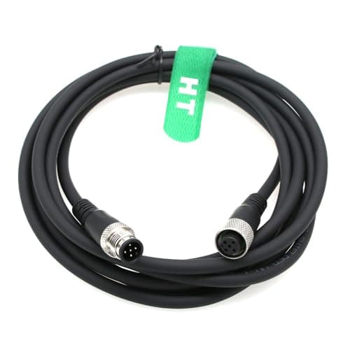 Image of HangTon M12 5 Pin Male Female Actuator Sensor Waterproof Electrical Data Cable for Industrial Automation Device Network IO Link Profibus 50M