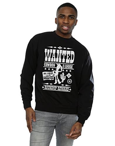 Image of Disney Men's Toy Story Wanted Poster Sweatshirt XXX-Large Black