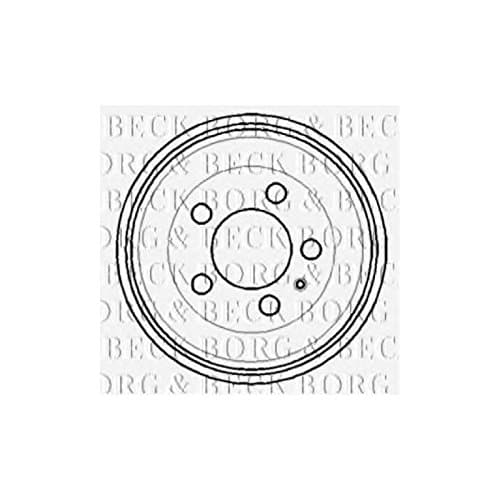 Image of Borg & Beck BBR7114 Rear Brake Drum To Fit Skoda VAG Fabia A2 99-