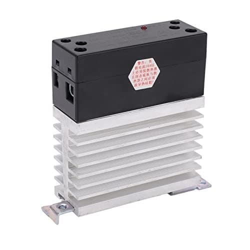 Image of Solid State Relay DC To AC, Industrial Guide Rail Relay 24-480VAC, Resistance and Heat Dissipation - Durable ABS Aluminum Alloy, Flame Retardant Shell, Motor and CNC (BERM-LK80DA)