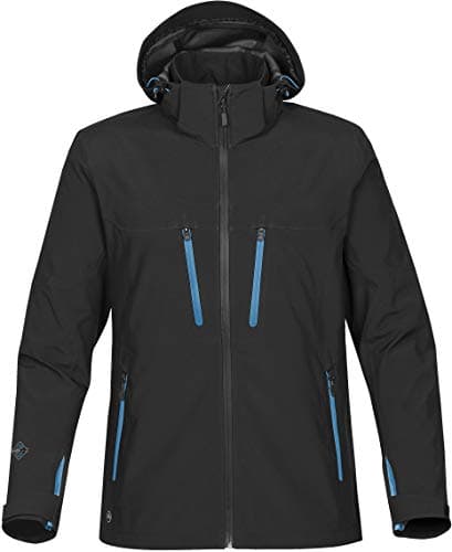Image of Stormtech Mens Patrol Softshell, Black/Electric Blue, Large. XB-3