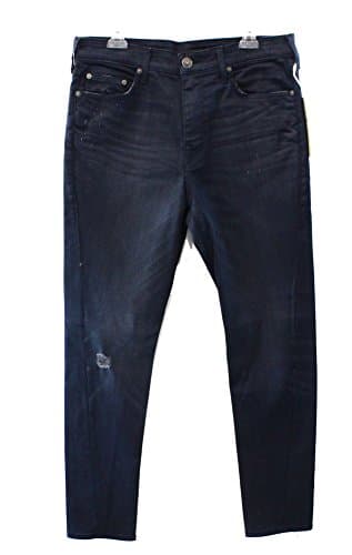Image of True Religion Men's Mick Slouchy Skinny Jean in Pitch Dark - Blue - 33