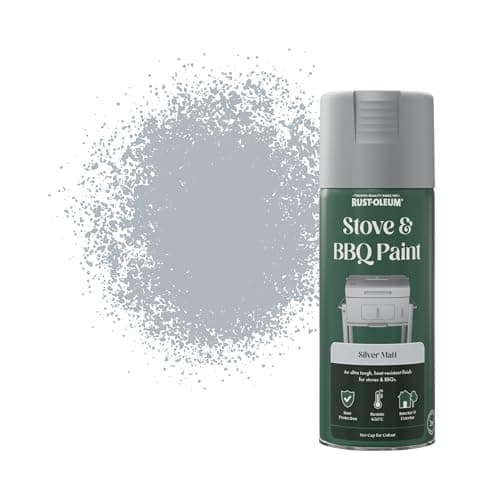 Image of Rust-Oleum 400ml Stove & BBQ Spray Paint - Silver
