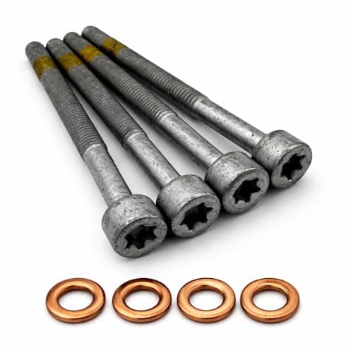 Image of 4x Diesel Injector Screw Bolt And Washer Seal Kit For Mercedes Benz A-Class B-Class C-Class E-Class S-Class CLK Sprinter Vito Viano | Injector Fixing Screw Set | OEM A0009902907, A6110170060