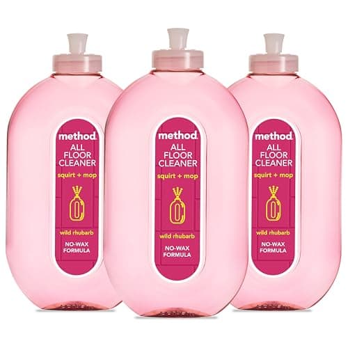 Image of Method Multipurpose, All Floor Cleaner, Gently Cleans and Shines, Fresh Wild Rhubarb Scent, Pack of 3, 3 x 739ml