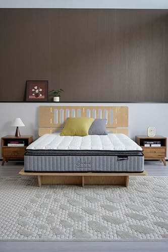 Image of Natural Fresh Pocket Spring Cashmere Fabric Mattress with Pillow Top – Orthopedic Mattress, 7 Layer Pocket Spring Bed Mattress Medium Firm, Breathable, Durable & Fire Retardant (Single 3FT 90x190cm)