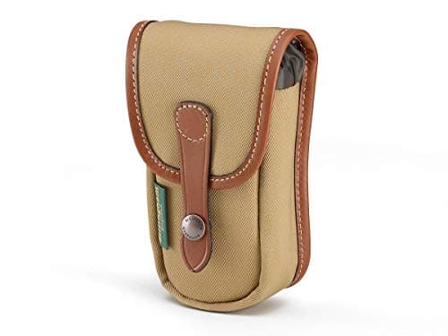 Image of Billingham Avea 3 Khaki Canvas Pouch with Tan Leather Trim
