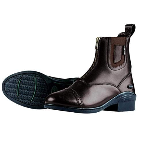 Image of Dublin Evolution Adults Zip Front Leather Paddock Boots (7 UK) (Brown)