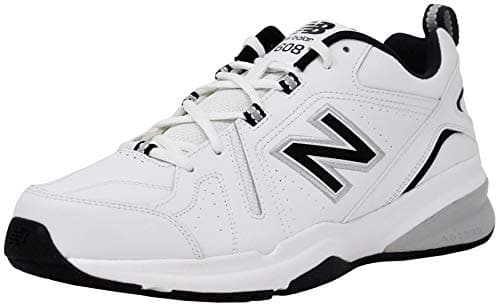 Image of New Balance Men 608V5 Trainer Shoe, White/Black/Silver, 10.5 Wide